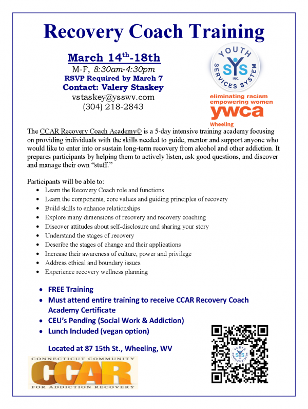 Photo for Peer Recovery Training Set for March 14-18