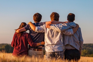 Group of young teens